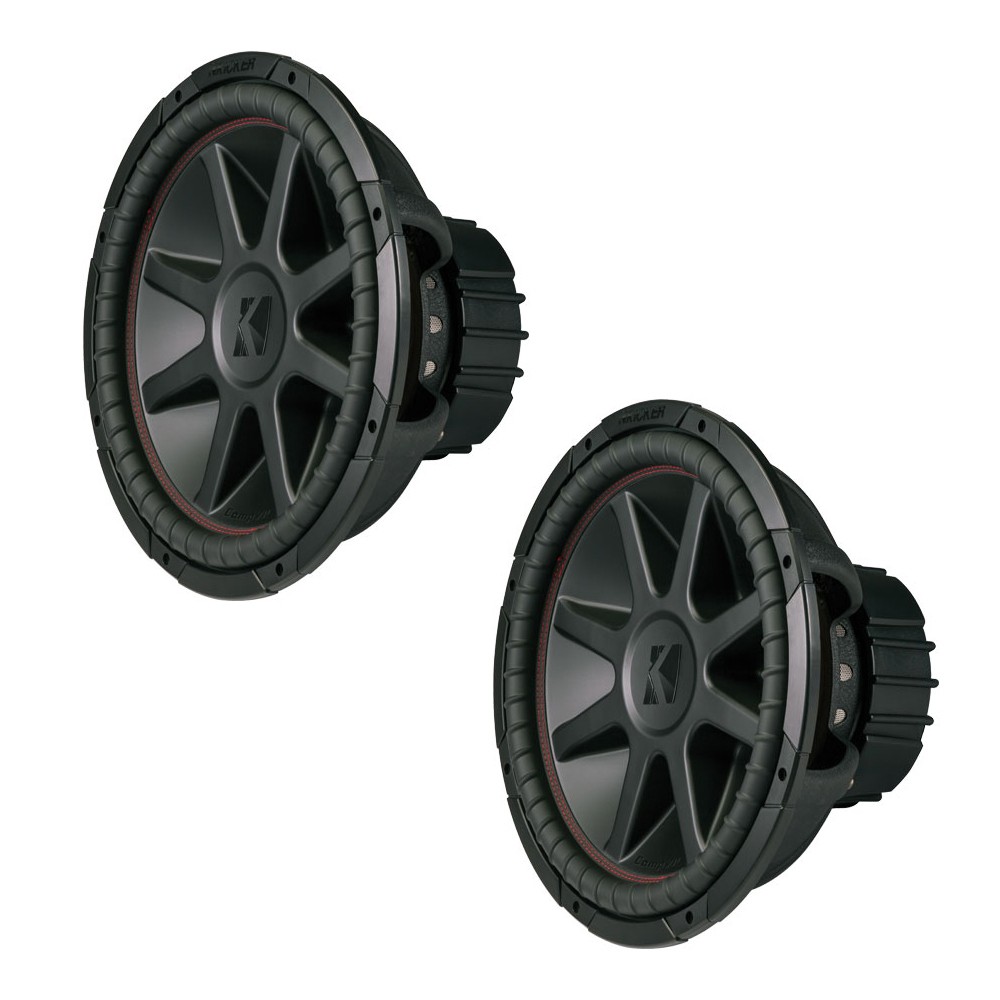 (2) Kicker 43CVR154 Comp VR Car Audio Suwboofer Dual 4 Ohm 15