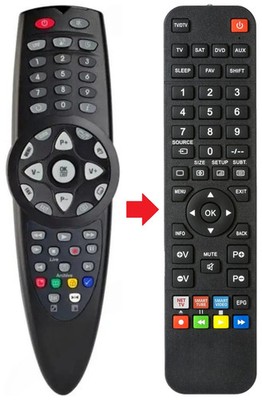Fernbedienung geeignet für TOPFIELD PVRR40 | TF4000PVR | TF4000PVRCOCI
