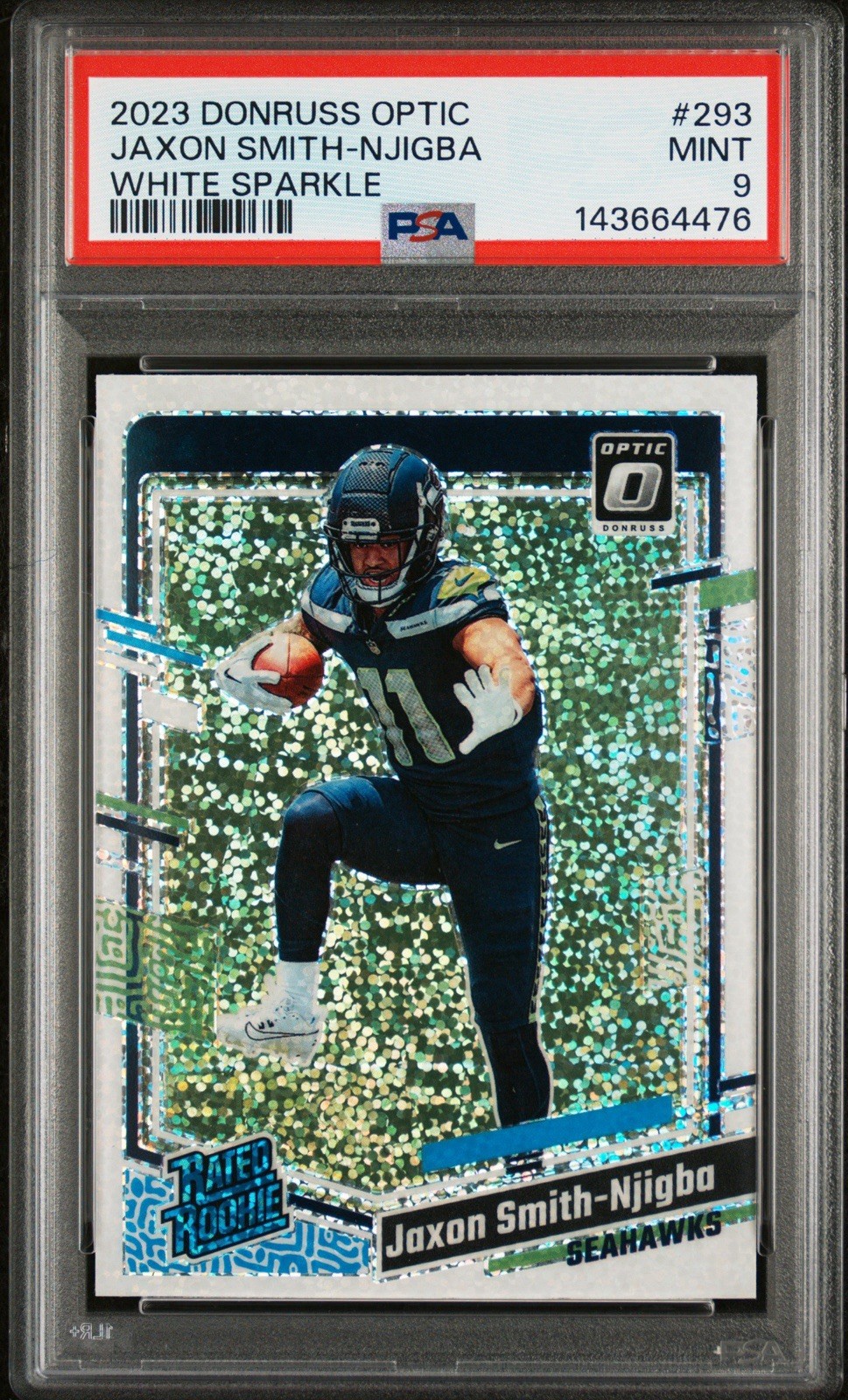 Donruss Optic 2023 Rated Rookie - Jaxon Smith-Njigba PSA 9 - White Sparkle #293