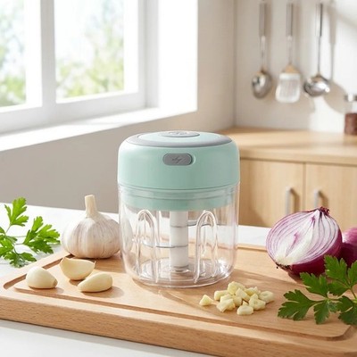 250ml Electric Garlic Chopper   USB Rechargeable Mini Food Processor Gadgets