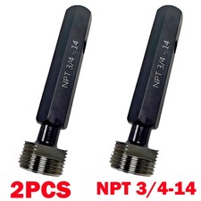 2Pcs Bearing Steel NPT 3/4-14 Taper Pipe Plug Thread Gage Gauge NPT 3/4 NEW