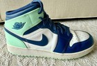 Nike Air Jordan 1 Mid ‘Blue Mint’ Iconic Sneaker Shoe Size 6.5Y US 2021 — photo 2