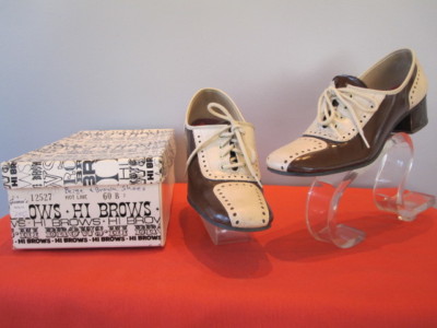 Oxford Shape Up Shoes 70s 1970s Groovy Platform Leather Wood