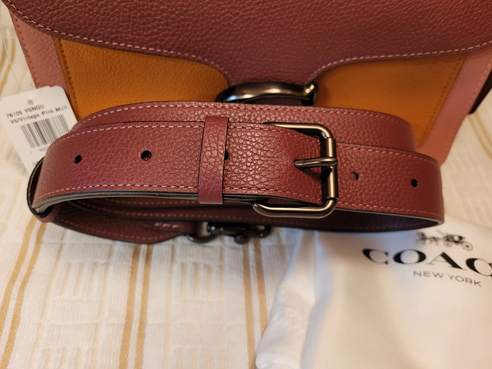 Borsa a tracolla tracolla Coach Tabby color block 76105 nuova con etichette orig $395