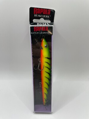 Rapala Down Deep Huskyjerk HJ-14 Firetiger Wobbler Spinnfischen Angelzubehör
