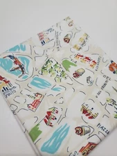 Dear Stella Italy Map Low Volume 100% Cotton Sew Craft Quilt FAT QUARTER