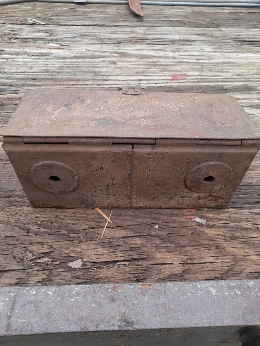 VINTAGE FORD, FORDSON EMBOSSED TRACTOR TOOL BOX, USED | eBay