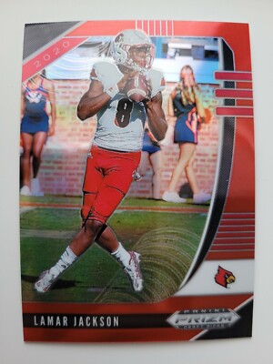 2020 Panini Prizm Draft Picks Red Lamar Jackson #63 Football DNA Games