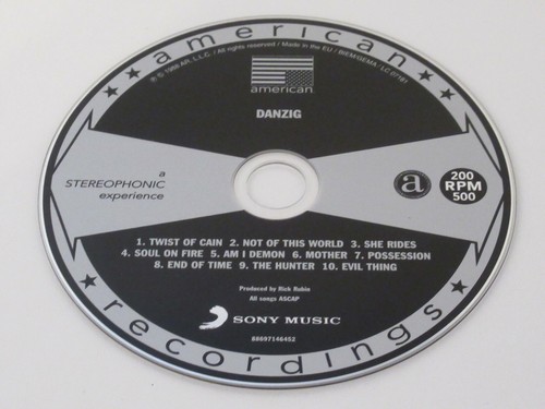  Danzig ‎– Danzig/  American Recordings ‎– 88697-14645-2    CD ALBUM  - Picture 2 of 3