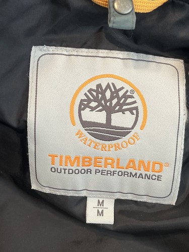 Men’s Sz MED Timberland Gray/Green & Black Waterproof Rain jacket coat Nylon - Picture 7 of 10