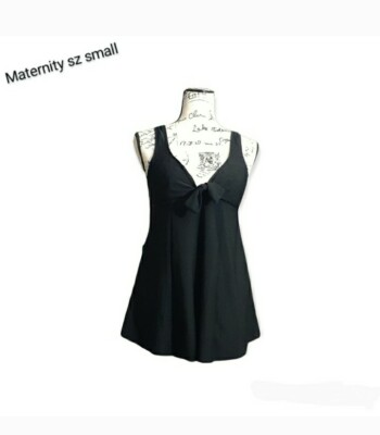 Maternity Black Size Small Swimsuit Swimdress Womens Bathing suit Onepece |  eBay