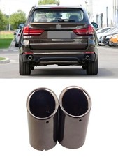 Black Car Rear Exhaust Tip Muffler Tailpipe For 2008-2018 BMW X5 E70 SS