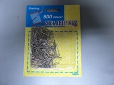 STERLING 500 COUNT STRAIGHT PINS