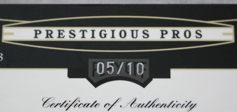 Donovan McNabb Eagles 2005 Playoff Prestige Pros Platinum GU Jersey 1/1  #5/10 - Image 3 of 3