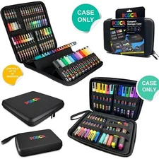 Official UNI Posca Marker Storage Case | Pen Organizer & Holder for 24/60 Pens
