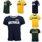 Adult 100% Cotton T-Shirt Australia Day w Flag Stripes Tee Tops Souvenir Gift