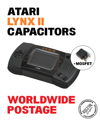 Atari Lynx Model 2 Replacement Capacitors + MOSFET / 20 x Cap Kit / Repair Kit