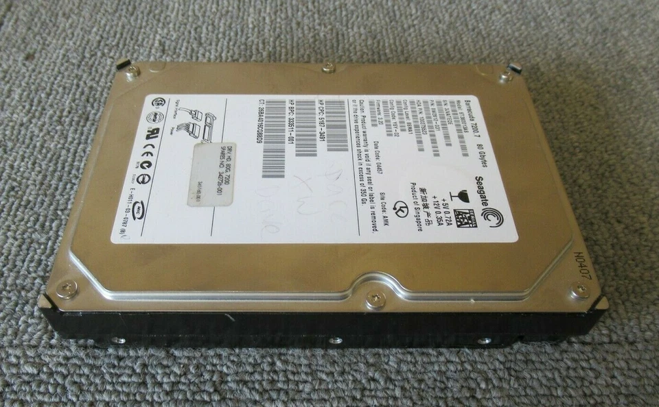 Seagate ST380013AS 9W2812-031 Barracuda 7200.7 80GB 7200RPM 8MB 3.5" HDD - Image 2 of 4