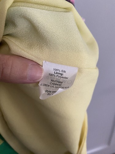 J.Crew Green Multi Floral 100% Silk Short Halter Sleeveless Tropical Dress Sz 2 - Picture 4 of 4