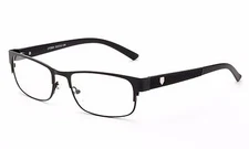 Half Rimmed Rectangular Clear Lens Prescription Ready Frame RX 