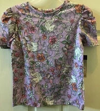 365 Kids from Garanimals Unicorn Girls Rule Size 5, 6, 7, 8, 10 Purple Shirt