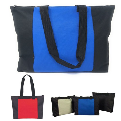 zippered shopping tote