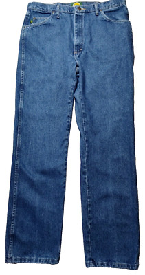 CABELAS Roughneck Men 38X34 Blue Traditional Fit Denim Jeans EUC