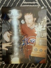 Montreal Canadiens Larry Robinson Signed Autographed 11x14 NHL Photo COA