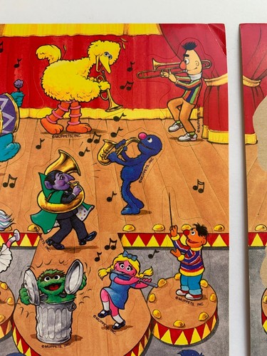 RARE Vintage Sesame Street Stickers By Muppets Inc. - 1 Full & 2 Partial Sheets - Picture 6 of 10