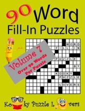 Word Fill-in Puzzles, 90 Puzzles, Paperback by Kooky Puzzle Lovers COR , Lik...