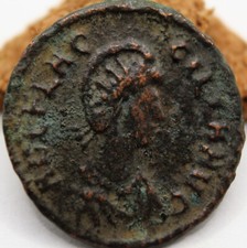 Roman Imperial | Aelia Flaccilla | AE2 | 383-388 CE| Cyzicus | SALVS REIPVBLICAE