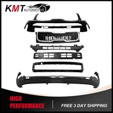Complete Front Bumper Kit with Grille & Valance For 2023-2024 Kia Telluride 6PCS