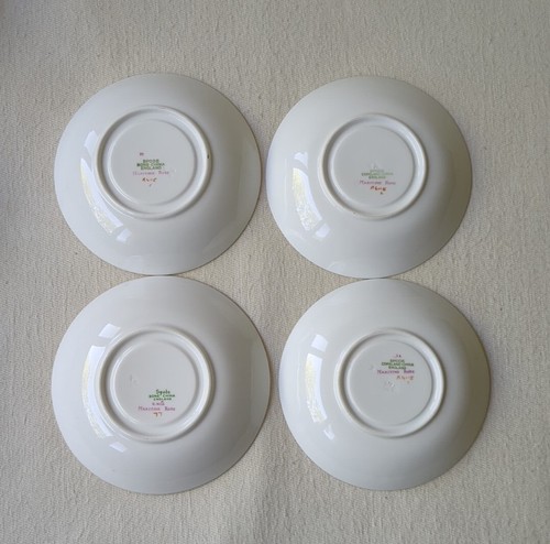 Set Of 4 Copeland Spode Maritime Rose Tea Cups And Saucers - Picture 9 of 10