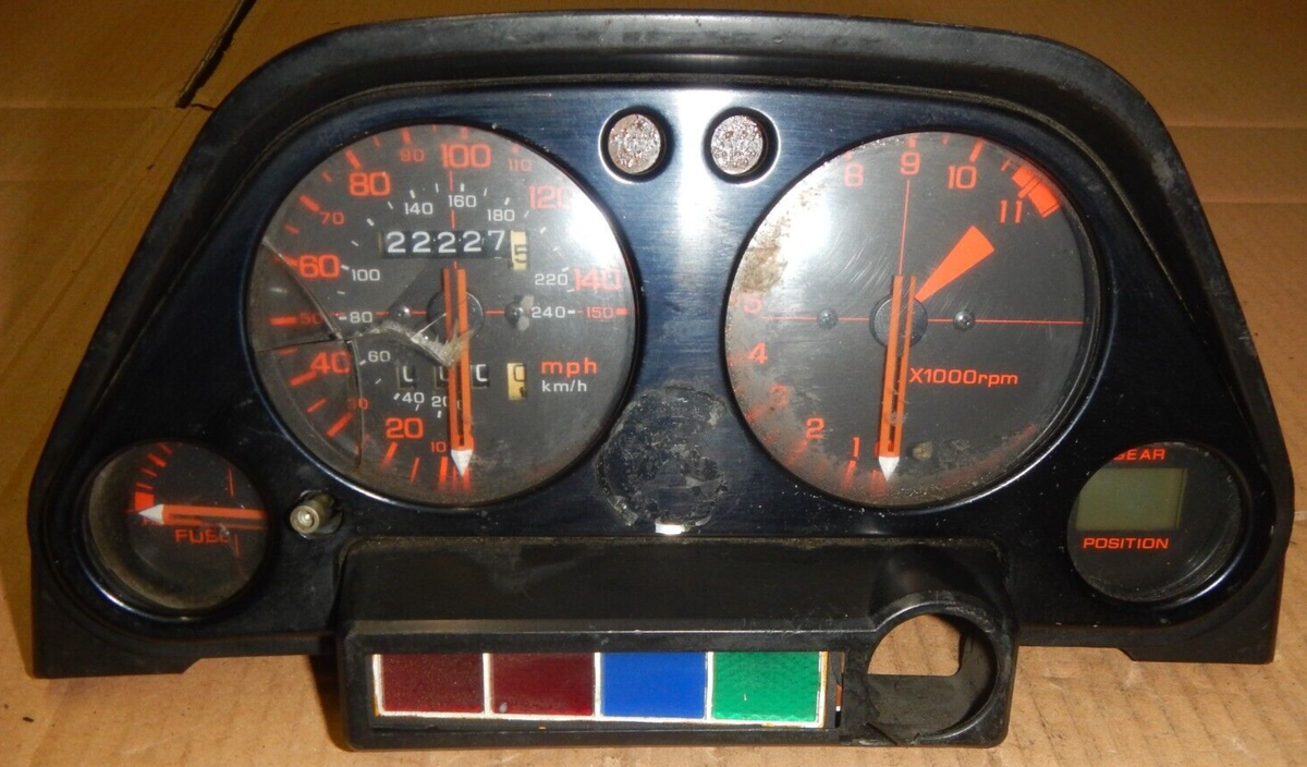 1984-1986 Honda CB700SC Night Hawk S Instrument Cluster 1984-1986 Honda CB700SC Night Hawk S Instrument Cluster