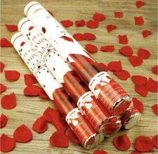 4 Confetti Cannons Red Petal Cannon Wedding Engagement Nikkah Petals Decorations