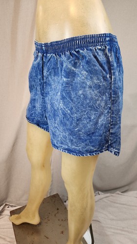 American Apparel Elastic Wst Blue Stone Wsh Casual Retro Shorts USA Womens LARGE - Picture 4 of 5
