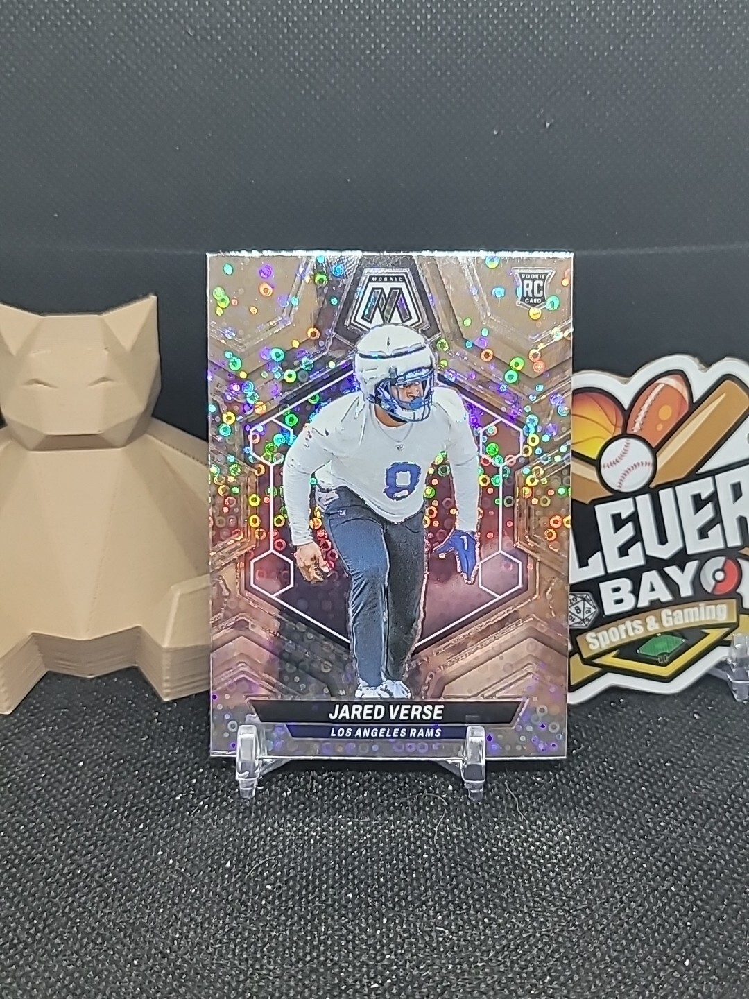 Jared Verse 2024 Panini Mosaic Rookie No Huddle Silver Prizm RC #319 Rams (CBR)