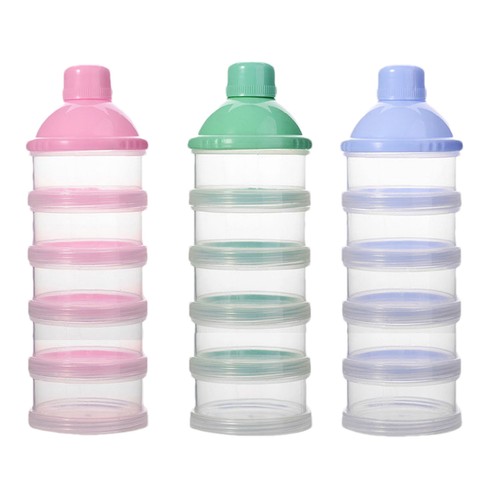 1pc Formula Container To Go Portable Milk Powder Container 5 Layers Stackable
