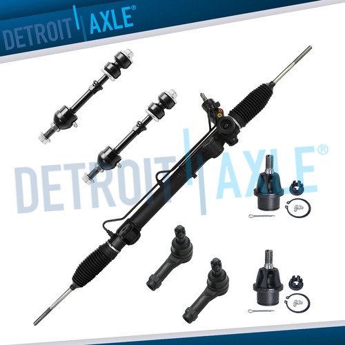 Detroit Axle 7-Piece Power Steering Rack & Suspension Kit For 97-01 Honda CR-V