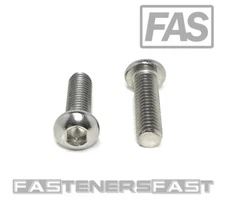 (25) M6 x 1.0 x20 Stainless Steel Button Head Socket Cap Screws ISO7380 M6-1.00