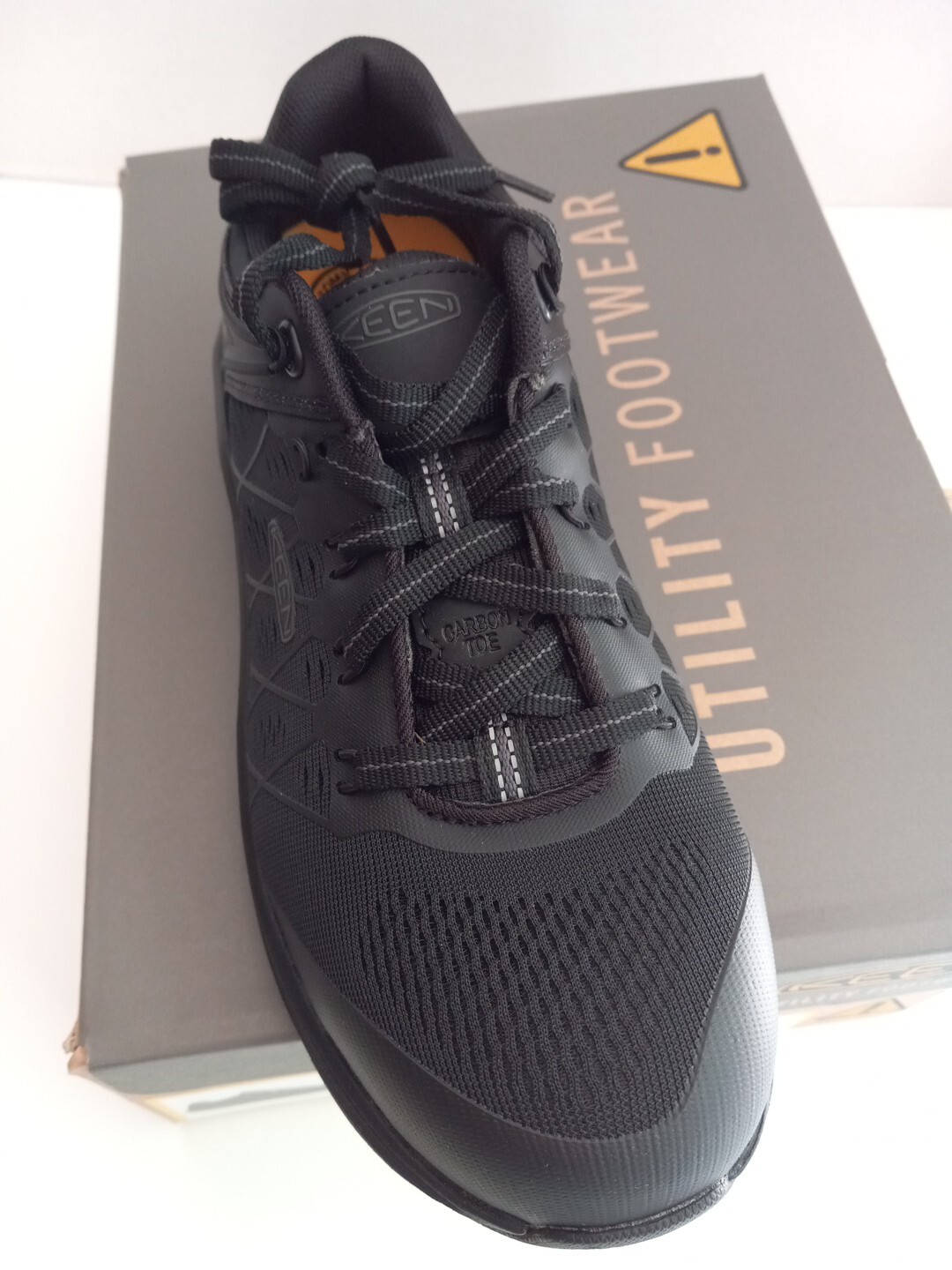 SNEAKER DA LAVORO KEEN UTILITY DA DONNA US 8 M VISTA ENERGY PUNTA IN CARBONIO NERE CORVO NUOVE CON SCATOLA