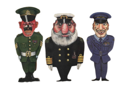 The Services Magnet Set - Naval Officer Raf Officer Sergeant Major TS4/5/6JM