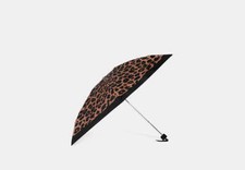 COACH UV PROTECTION MINI UMBRELLA LEOPARD PRINT CC47 NWT GREAT GIFT 