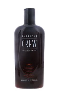 American Crew 3-in-1 Shampoo, Conditioner and Body Wash, 15.2 fl oz