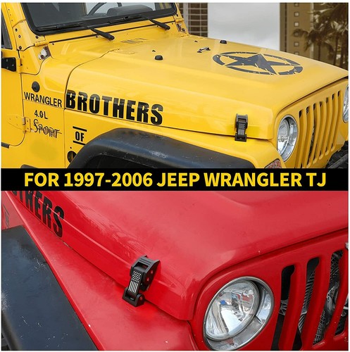 Hood Latches Lock Hood Lock Catch Buckle USA Flag For Jeep Wrangler TJ 1997-2006 - Picture 6 of 14