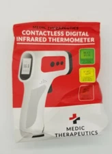 Medic Therapeutics Dual Mode Contactless Digital Infrared Thermometer DAMAGE Box