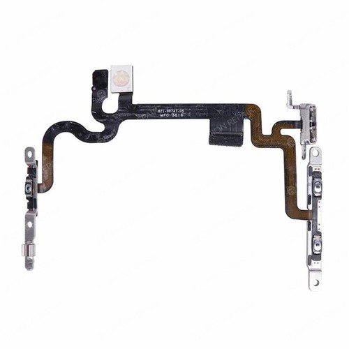NEW iPhone 7 Power Volume Buttons Mute Switch Camera Flash Flex with Brackets - Picture 2 of 3