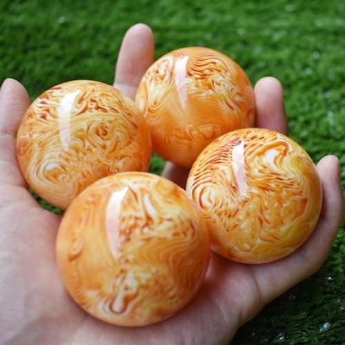 50 mm Arte Natural Bola de Cera de Abejas Masaje Esfera de Cristal Curación para Fitness - Imagen 5 de 5