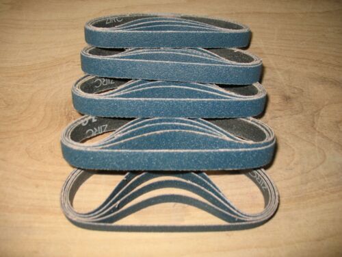25- 1/2 x 12" Z-80 grit zircone ceintures de ponçage / meulage style ponceuse Dynafile - Photo 1/1