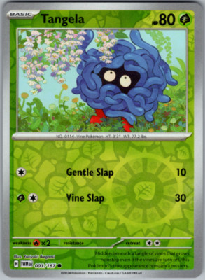 Pokemon - Tangela - 001/167 - Reverse Holo -  Twilight Masquerade - NM/M